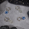 4Pcs 2 Styles Evil Eye & Hamsa Hand Alloy Shoe Charms AJEW-CP0006-42-3