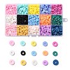 150G 15 Colors Handmade Polymer Clay Beads CLAY-JP0001-11-6mm-1