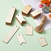 Unfinished Wood Big Pendants WOOD-TA0002-27-5