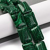 Synthetic Malachite Beads Strands G-T047-B13-01-2