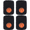 Acrylic Fiber Basketball Pattern Wrist Strap AJEW-WH20006-254-1