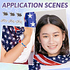 120Pcs 2 Styles Tibetan Style Zinc Alloy Flag Pendants FIND-PJ0001-06-16