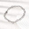 201 Stainless Steel Cable Chain Bracelets STAS-T077-15P-1