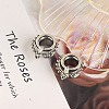 304 Stainless Steel Crystal Rhinestone Horse Eye Ear Plugs Gauges WG9936D-05-4