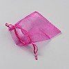 Rectangle Organza Drawstring Gift Bags with Ribbon OP-WH20005-01F-2