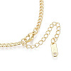 Ion Plating(IP) 3MM 304 Stainless Steel Curb Chain Necklaces NJEW-N059-01G-2