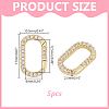 5Pcs Brass Micro Pave Cubic Zirconia Spring Gate Rings KK-HY0004-29-2
