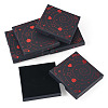 5Pcs Hot Stamping Planet Cardboard Jewelry Packaging Boxes CON-TA0001-44E-2
