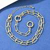 Brass Paperclip Chain Y Lariat Necklaces NJEW-H087-06B-G-2