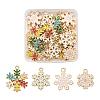 24Pcs 4 Style Alloy Enamel Pendants FIND-LS0001-10-NR-1