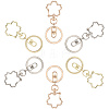 18Pcs 3 Colors Alloy Keychain Clasps KEYC-SC0001-73-6