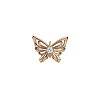 Brass Micro Pave Cubic Zirconia Cuff Open Rings for Women WG07C7C-01-3