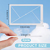 2Pcs Golden Ratio Plastic Fibonacci Composition View Finder AJEW-DR0001-85B-2