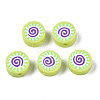 Handmade Polymer Clay Beads CLAY-N008-037J-1