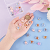 30pcs 5 colors Transparent Glass Pendants FIND-OC0002-42-3