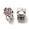 Rack Plating Alloy European Beads FIND-H005-25AS-1