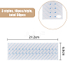 SUPERFINDINGS 30Pcs 3 Style 30 Position Paper Embroidery Floss Organizer Cross Stitch Plate FIND-FH0006-40-2