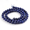 Natural Lapis Lazuli Round Bead Strands G-F231-02-6mm-2