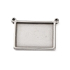 304 Stainless Steel Connector Cabochon Settings STAS-Z201-04P-02-1