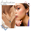 72Pcs 4 Colors Two Tone Glass Beads GLAA-PA0001-01-4