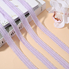 Polyester Ruffled Elastic Cord EW-WH0015-02F-4
