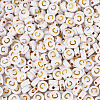 500Pcs Plating Acrylic Beads PACR-TADJ0001-01C-2