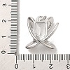 Brass Micro Pave Clear Cubic Zirconia Pendants KK-R155-06P-3