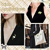 6Pcs 6 Styles Baking Paint Alloy Lapel Pins for Backpack Clothes JEWB-CJ0003-02-7