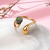 304 Stainless Steel Cuff Rings RJEW-D317-02A-G-2