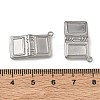 304 Stainless Steel Pendant Cabochon Settings SA-CBAE5AC-23P-3