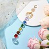 Glass Octagon Beads Hanging Suncatchers HJEW-JM02308-2