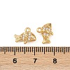 Ocean Theme Brass Micro Pave Cubic Zirconia Charms KK-F902-08N-G-3