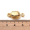 Brass Micro Pave Cubic Zirconia Box Clasps KK-P291-32G-3