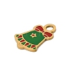 Christmas 304 Stainless Steel Enamel Charms LS-STAS-I356-02G-07-2