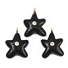 Natural Obsidian Pendants G-H353-01G-03-1
