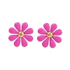 304 Stainless Steel Enamel Stud Earrings EJEW-S226-03G-01-3