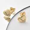 Rack Plating Brass Micro Pave Clear Cubic Zirconia Stud Earrings EJEW-K299-01G-L-3