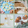 Leaf Paper Self Adhesive Mini Candy Bar Wrappers DIY-WH0604-003-6