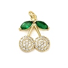 Brass Micro Pave Cubic Zirconia Pendants KK-L229-02G-01-1