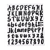 Number & Alphabet & Sign PVC Waterproof Self-Adhesive Sticker DIY-I073-04A-1