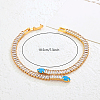 Snake Brass Pave Cubic Zirconia Link Chain Bracelets UA5889-1-4