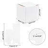 Foldable Creative Kraft Paper Box CON-WH0062-04B-WH-2