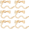 8Pcs Brass Chain Extenders FIND-BBC0004-99C-1