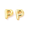 Brass Hollow Out Initial Letter Stud Earrings for Women EJEW-A044-01G-P-1