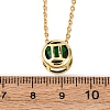 Brass Pave Cubic Zirconia Birth Stone Constellation Pendant Cable Chain Necklaces NJEW-D334-01G-11-5