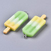 Rainbow Resin Pendants CRES-S359-30B-4