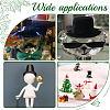 AHADERMAKER 40Pcs 4 Style Christmas Theme Plastic Doll Hat DOLL-GA0001-03-5