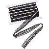 Polyester Lace Rivets Ribbon OCOR-GF0006-09B-1