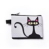 Cute Cat Polyester Zipper Wallets ANIM-PW0002-28B-1