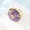 Natural Amethyst Cuff Rings GG-CBA5FCC-02G-05-3